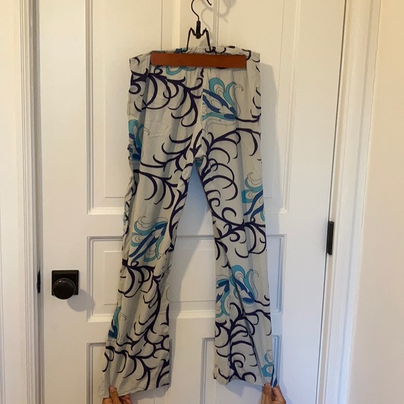 Blue pattern pants - Picture 2 of 2